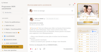 Programme «Mon Ascension»